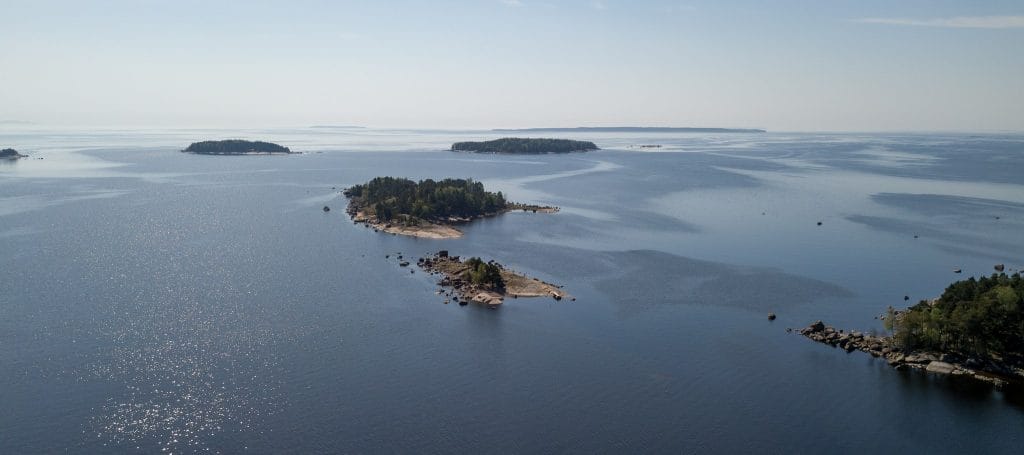 Gorgeous archipelago of the Eastern Gulf of Finland in Kotka.